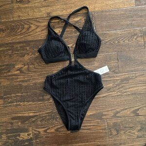Cupshe Black One Piece Swimsuit